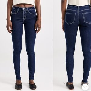 NWT l'agence Marguerite High Rise Skinny Jeans 31 Stretch 30" Inseam dark 4AM